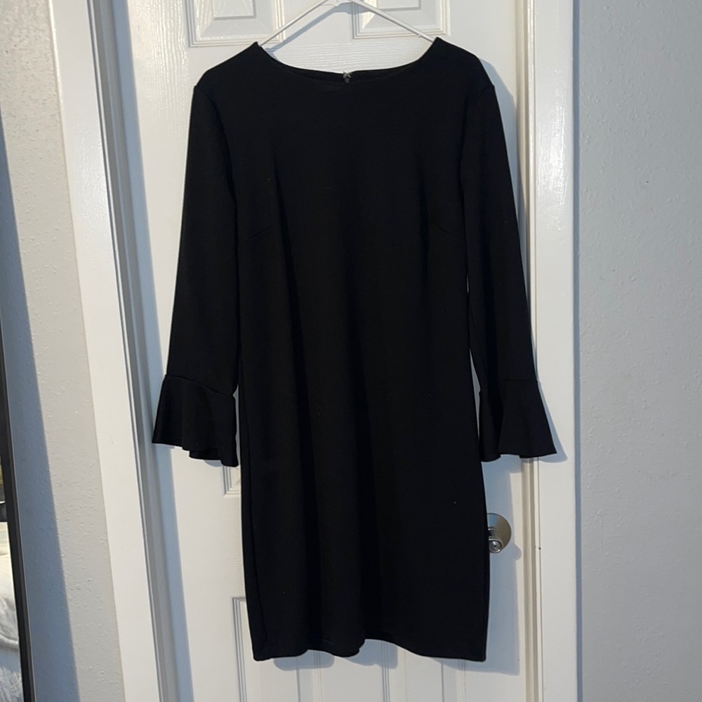 Old navy bell sleeve dress in black.